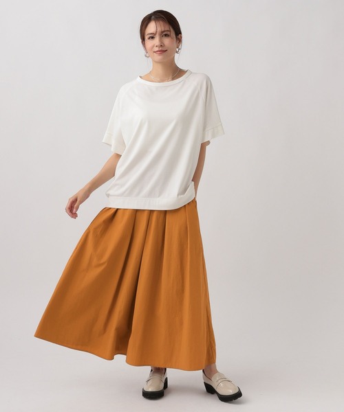 Elura(エルーラ)の「【梅雨対応】 撥水フレアスカート/127200(スカート・レディース・ネイビー/ライトブルー/オレンジ・FREE/FREE(S))」の4枚目の写真