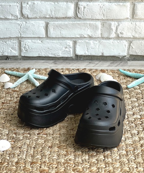 LUGG NAGG(ラグナグ)の「【厚底】ラバークロッグサンダル【ベルト稼働】(サンダル・レディース・ホワイト/ブラック/ベージュ・M/L)」の13枚目の写真