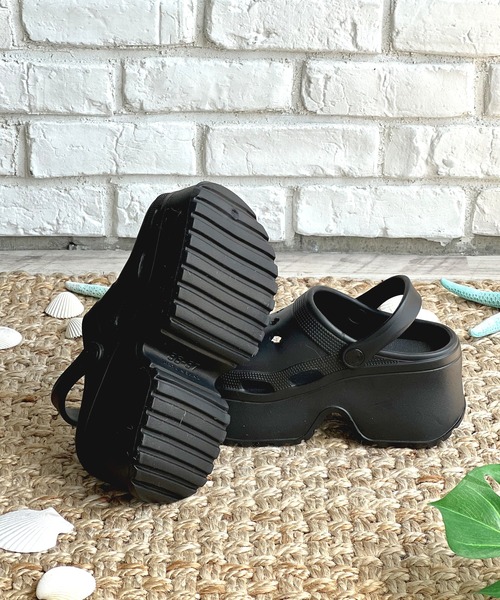 LUGG NAGG(ラグナグ)の「【厚底】ラバークロッグサンダル【ベルト稼働】(サンダル・レディース・ホワイト/ブラック/ベージュ・M/L)」の16枚目の写真