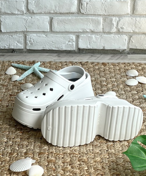 LUGG NAGG(ラグナグ)の「【厚底】ラバークロッグサンダル【ベルト稼働】(サンダル・レディース・ホワイト/ブラック/ベージュ・M/L)」の22枚目の写真