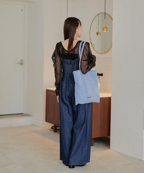 Kastane（カスタネ）の「【5色展開/A4サイズ】NEWシャイニーマルチトートBAG（トートバッグ・レディース・ピンク/ベージュ/ブラック/ホワイト/ブルー系その他・FREE）」の17枚目の写真