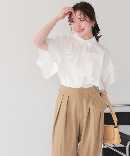 デザインフリルブラウス（シャツ/ブラウス）｜titivate（ティティ