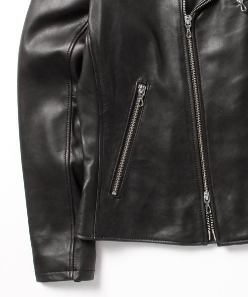 BEAMS（ビームス）の「◆BEAMS / ダブル ライダース ジャケット（ライダースジャケット・メンズ・ブラック/ブラウン・MEDIUM/SMALL/LARGE）」の10枚目の写真