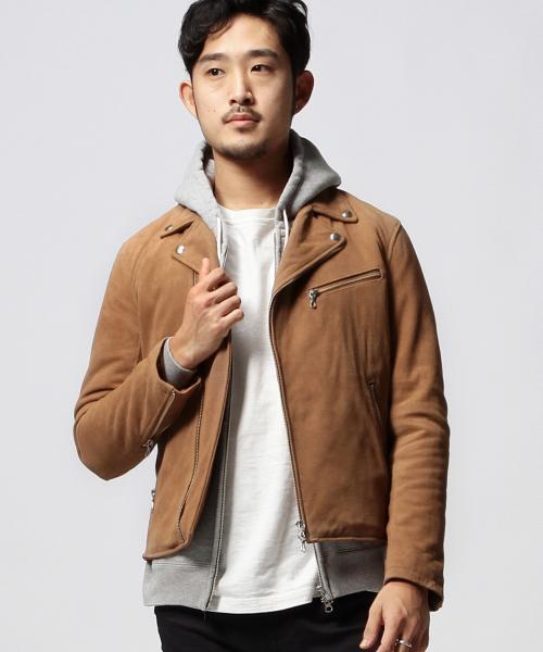 BEAMS（ビームス）の「◆BEAMS / ダブル ライダース ジャケット（ライダースジャケット・メンズ・ブラック/ブラウン・MEDIUM/SMALL/LARGE）」の15枚目の写真