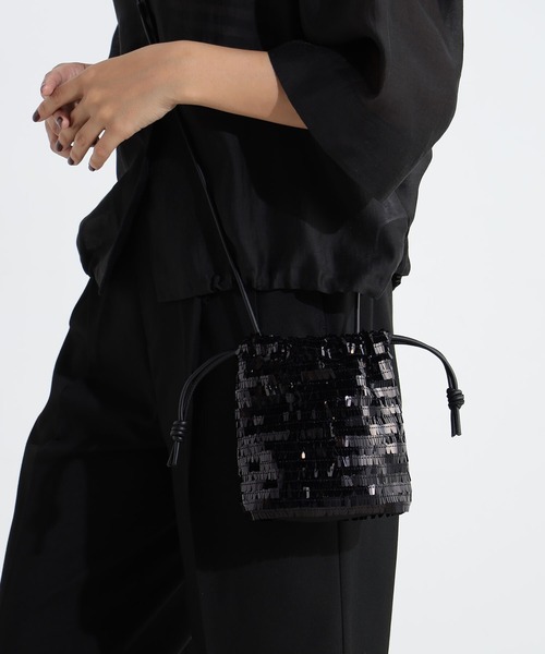 FOUND GOOD(ファウンドグッド)の「スパンコールポーチ(ショルダーバッグ・レディース・グレー系2/ブラック/ベージュ・FREE)」の9枚目の写真