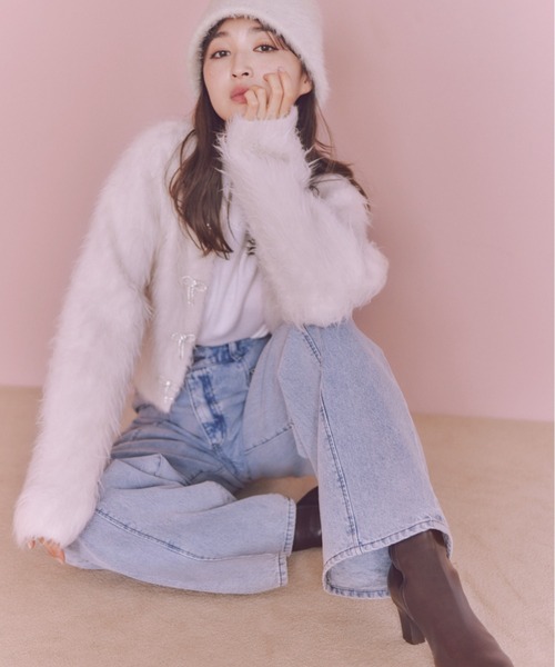 SNIDEL（スナイデル）の「デザインワイドデニム（デニムパンツ