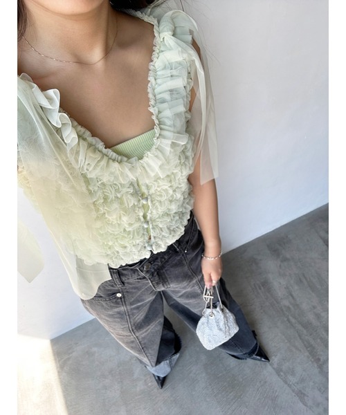 SNIDEL(スナイデル)の「デザインワイドデニム(デニムパンツ・レディース・ブラック/ライトブルー/インディゴブルー・00/0/1)」の21枚目の写真