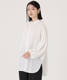 【1枚着でも羽織りでも】ボリュームスリーブオーバーブラウス