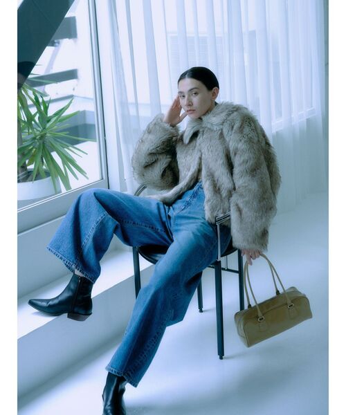 Ungrid（アングリッド）の「スクエアハンドバッグ（ハンドバッグ・レディース・ブラック/レッド/ベージュ・FREE）」の6枚目の写真