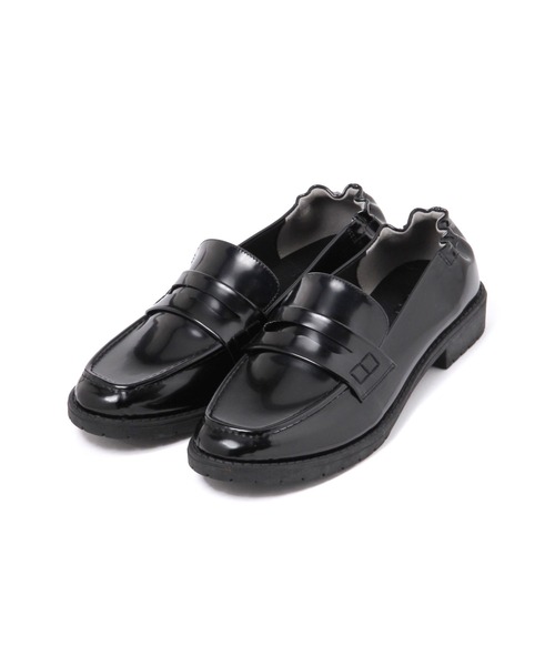 LAKOLE(ラコレ)の「【卒入式/オケージョンにも】ギャザーコインローファー / 135004(ローファー・レディース・ブラック/ブラック系その他/シルバー・MEDIUM/LARGE)」の22枚目の写真