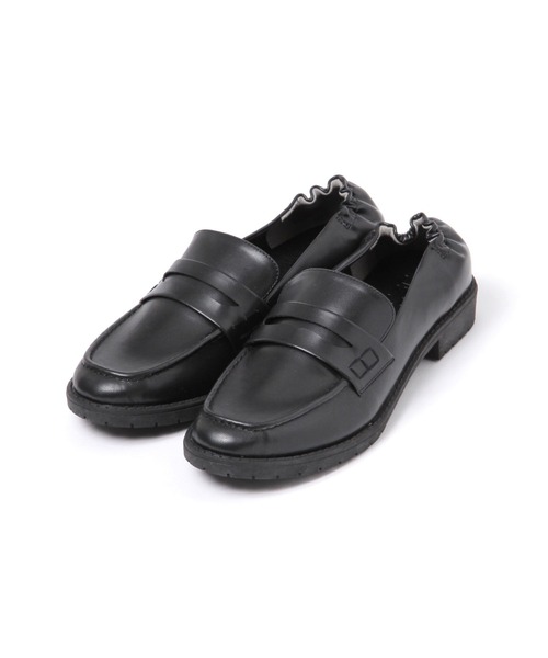 LAKOLE(ラコレ)の「【卒入式/オケージョンにも】ギャザーコインローファー / 135004(ローファー・レディース・ブラック/ブラック系その他/シルバー・MEDIUM/LARGE)」の21枚目の写真