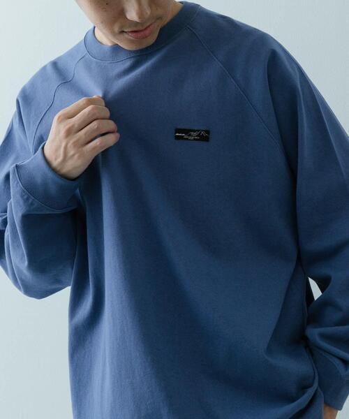 ITEMS URBANRESEARCH（アイテムズ アーバンリサーチ）の「天竺 ワンポイント ロングスリーブTシャツ（Tシャツ/カットソー・メンズ・ベージュ/その他1/ホワイト/ブルー/ブラック・MEDIUM/LARGE）」の5枚目の写真