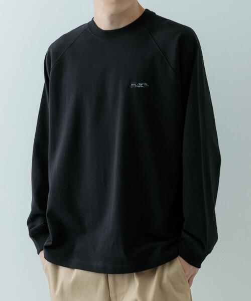 ITEMS URBANRESEARCH（アイテムズ アーバンリサーチ）の「天竺 ワンポイント ロングスリーブTシャツ（Tシャツ/カットソー・メンズ・ベージュ/その他1/ホワイト/ブルー/ブラック・MEDIUM/LARGE）」の9枚目の写真