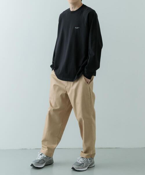 ITEMS URBANRESEARCH（アイテムズ アーバンリサーチ）の「天竺 ワンポイント ロングスリーブTシャツ（Tシャツ/カットソー・メンズ・ベージュ/その他1/ホワイト/ブルー/ブラック・MEDIUM/LARGE）」の12枚目の写真