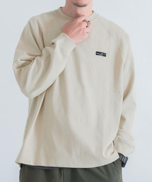 ITEMS URBANRESEARCH（アイテムズ アーバンリサーチ）の「天竺 ワンポイント ロングスリーブTシャツ（Tシャツ/カットソー・メンズ・ベージュ/その他1/ホワイト/ブルー/ブラック・MEDIUM/LARGE）」の15枚目の写真