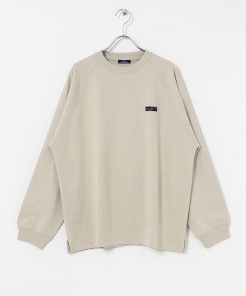 ITEMS URBANRESEARCH（アイテムズ アーバンリサーチ）の「天竺 ワンポイント ロングスリーブTシャツ（Tシャツ/カットソー・メンズ・ベージュ/その他1/ホワイト/ブルー/ブラック・MEDIUM/LARGE）」の19枚目の写真