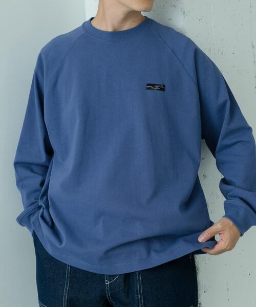 ITEMS URBANRESEARCH（アイテムズ アーバンリサーチ）の「天竺 ワンポイント ロングスリーブTシャツ（Tシャツ/カットソー・メンズ・ベージュ/その他1/ホワイト/ブルー/ブラック・MEDIUM/LARGE）」の22枚目の写真