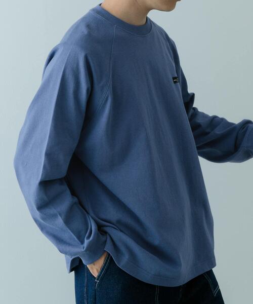 ITEMS URBANRESEARCH（アイテムズ アーバンリサーチ）の「天竺 ワンポイント ロングスリーブTシャツ（Tシャツ/カットソー・メンズ・ベージュ/その他1/ホワイト/ブルー/ブラック・MEDIUM/LARGE）」の20枚目の写真