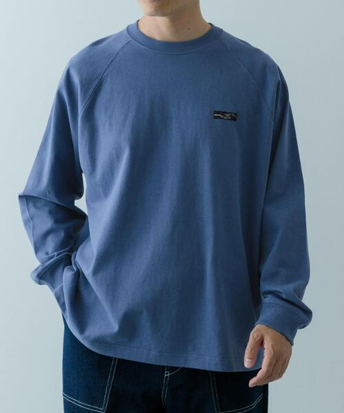 ITEMS URBANRESEARCH（アイテムズ アーバンリサーチ）の「天竺 ワンポイント ロングスリーブTシャツ（Tシャツ/カットソー・メンズ・ベージュ/その他1/ホワイト/ブルー/ブラック・MEDIUM/LARGE）」の21枚目の写真