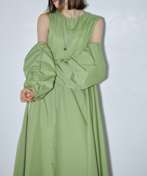 leimn（レイムン）の「ボレロ付き　ワンピース（ワンピース・レディース・グリーン/ブラック・M）」の22枚目の写真