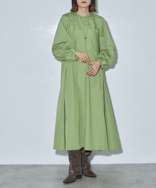 leimn（レイムン）の「ボレロ付き　ワンピース（ワンピース・レディース・グリーン/ブラック・M）」の14枚目の写真