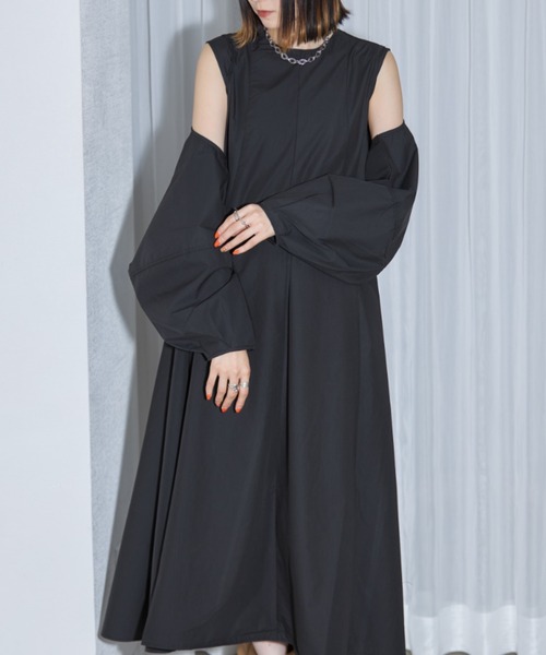 leimn（レイムン）の「ボレロ付き　ワンピース（ワンピース・レディース・グリーン/ブラック・M）」の3枚目の写真