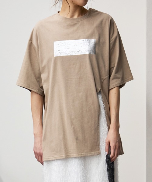 アドミラル2025春夏最新作 サイドアシメスリットTEE オレンジ L Admiral - 美品 アドミラル2025春夏最新作 サイドアシメスリット