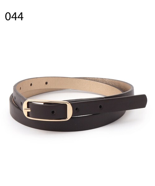 SHOO・LA・RUE（シューラルー）の「リバーシブルスムースベルト（ベルト・レディース・ブラウン系その他2/ブラウン系その他/ブラック・00）」の8枚目の写真