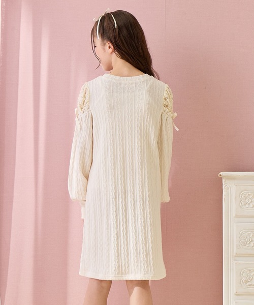 袖チュールワンピース(130㎝～160㎝)（ワンピース）｜Amourire girl