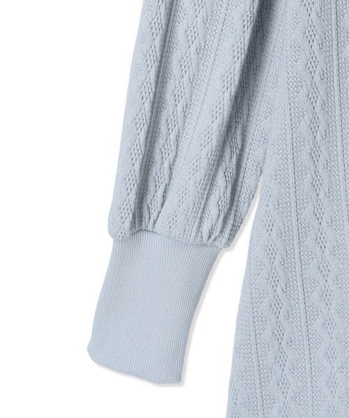 Amourire girl（アムリールガール）の「袖チュールワンピース(130㎝～160㎝)（ワンピース・キッズ・オフホワイト/ブラック/サックスブルー/ピンク・130cm/140cm/150cm/160cm）」の21枚目の写真