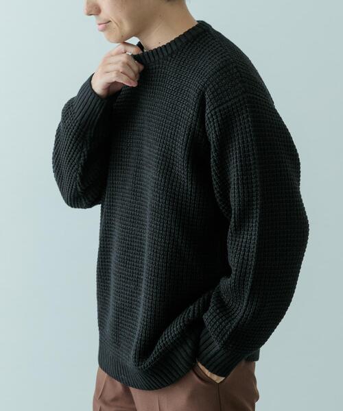 セール】ワッフル編み クルーネックニット（ニット/セーター）｜ITEMS