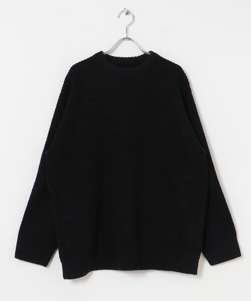 MONCLER ワッフル編み クルーネックセーター MONCLER ワッフル編み クルーネックセーター セール】クルーネック