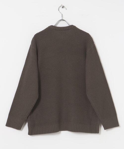 セール】ワッフル編み クルーネックニット（ニット/セーター）｜ITEMS