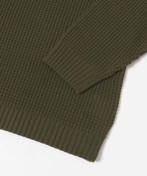 ITEMS URBANRESEARCH(アイテムズ アーバンリサーチ)の「ワッフル編み クルーネックニット(ニット/セーター・メンズ・チャコールグレー/ブラック/オフホワイト/オリーブ/モカ・SMALL/MEDIUM/LARGE)」の22枚目の写真