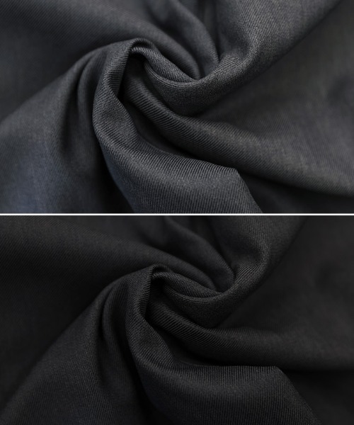 select MOCA(セレクトモカ)の「タックワイドシルエットパンツ(スラックス・レディース・チャコール/ブラック・MEDIUM/LARGE)」の15枚目の写真