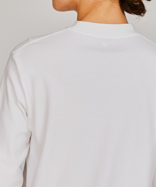HANES(ヘインズ)の「【Hanes】Suede Knit スエードニット クルーネックロングスリーブ HM4-A204(Tシャツ/カットソー・メンズ・ホワイト/ブラック・M/L/XL)」の5枚目の写真