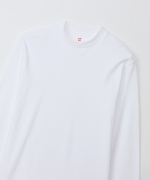 HANES(ヘインズ)の「【Hanes】Suede Knit スエードニット クルーネックロングスリーブ HM4-A204(Tシャツ/カットソー・メンズ・ホワイト/ブラック・M/L/XL)」の9枚目の写真
