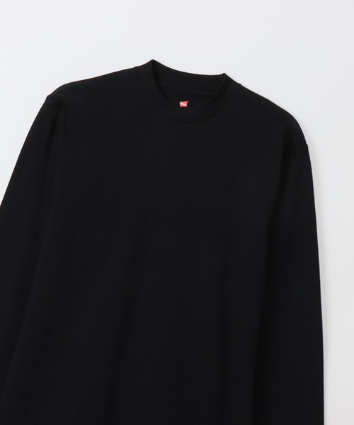 HANES(ヘインズ)の「【Hanes】Suede Knit スエードニット クルーネックロングスリーブ HM4-A204(Tシャツ/カットソー・メンズ・ホワイト/ブラック・M/L/XL)」の15枚目の写真