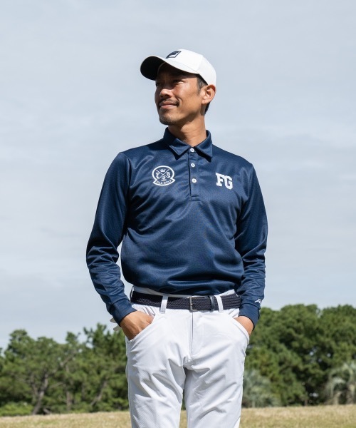 FILA GOLF(フィラゴルフ )の「【FILA GOLF/フィラゴルフ】プリント裏起毛長袖シャツ ゴルフ(シャツ/ブラウス・メンズ・ネイビー/ブラック/ピンク/ホワイト・MEDIUM/LARGE/X-LARGE/XX-LARGE)」の4枚目の写真