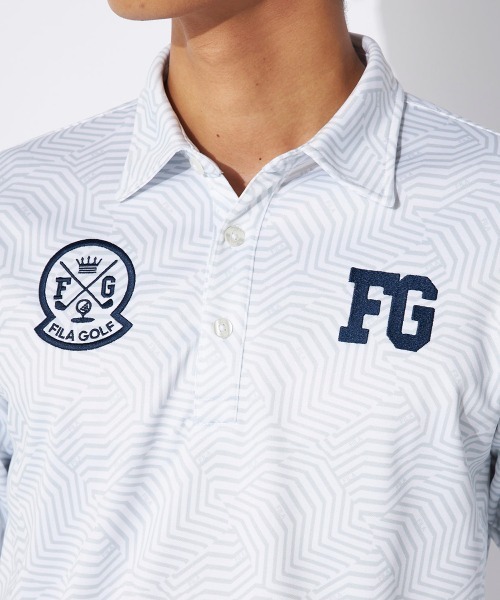 FILA GOLF(フィラゴルフ )の「【FILA GOLF/フィラゴルフ】プリント裏起毛長袖シャツ ゴルフ(シャツ/ブラウス・メンズ・ネイビー/ブラック/ピンク/ホワイト・MEDIUM/LARGE/X-LARGE/XX-LARGE)」の6枚目の写真