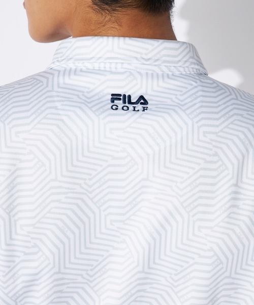 FILA GOLF(フィラゴルフ )の「【FILA GOLF/フィラゴルフ】プリント裏起毛長袖シャツ ゴルフ(シャツ/ブラウス・メンズ・ネイビー/ブラック/ピンク/ホワイト・MEDIUM/LARGE/X-LARGE/XX-LARGE)」の9枚目の写真