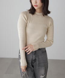 FREE'S MART | ◆ラメボトルネックリブニット(ニット/セーター)