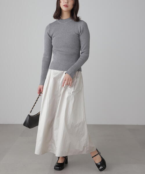 FREE'S MART（フリーズマート）の「◆ラメボトルネックリブニット（ニット/セーター・レディース・パープル/ホワイト/ライトグリーン/グレー・FREE）」の9枚目の写真