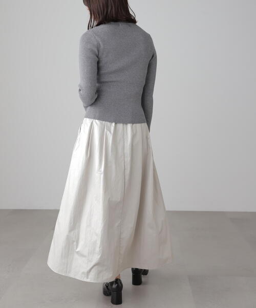 FREE'S MART（フリーズマート）の「◆ラメボトルネックリブニット（ニット/セーター・レディース・パープル/ホワイト/ライトグリーン/グレー・FREE）」の12枚目の写真