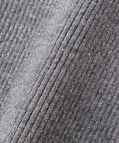 FREE'S MART（フリーズマート）の「◆ラメボトルネックリブニット（ニット/セーター・レディース・パープル/ホワイト/ライトグリーン/グレー・FREE）」の13枚目の写真