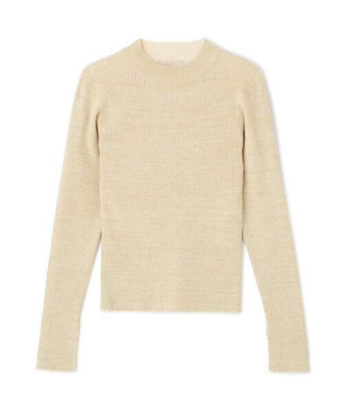 FREE'S MART（フリーズマート）の「◆ラメボトルネックリブニット（ニット/セーター・レディース・パープル/ホワイト/ライトグリーン/グレー・FREE）」の14枚目の写真