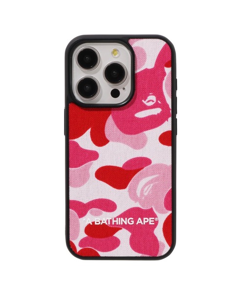 A BATHING APE(アベイシングエイプ)の「ABC CAMO CLOTH FABRIC IPHONE 15 PRO CASE(スマホケース/カバー・メンズ・ピンク/グリーン/ブルー・FREE)」の3枚目の写真