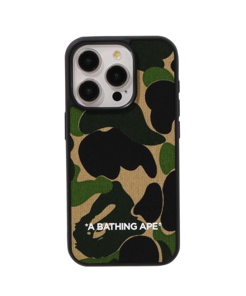 A BATHING APE(アベイシングエイプ)の「ABC CAMO CLOTH FABRIC IPHONE 15 PRO CASE(スマホケース/カバー・メンズ・ピンク/グリーン/ブルー・FREE)」の2枚目の写真