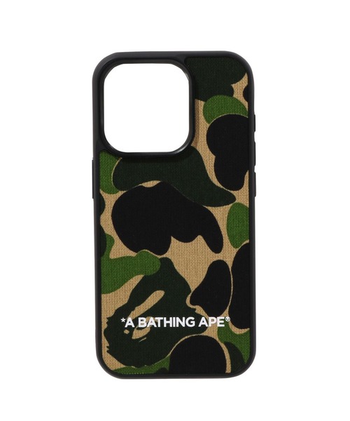 A BATHING APE(アベイシングエイプ)の「ABC CAMO CLOTH FABRIC IPHONE 15 PRO CASE(スマホケース/カバー・メンズ・ピンク/グリーン/ブルー・FREE)」の4枚目の写真
