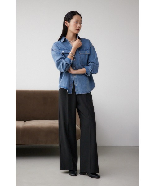 AZUL by moussy(アズールバイマウジー)の「ルーズポケットシャツ(シャツ/ブラウス・レディース・ブラック/ブラック系その他2/ブルー・FREE)」の17枚目の写真